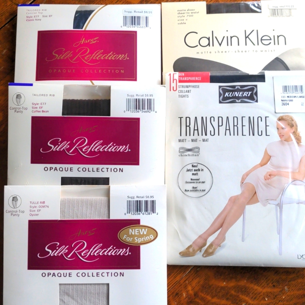 Luxury pantyhose bundle (#5) - Hanes + Calvin Klein